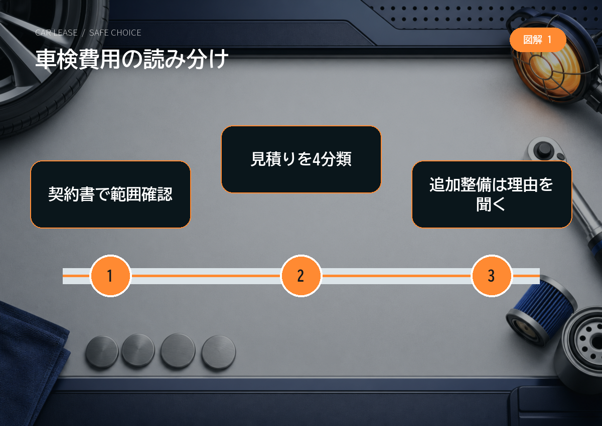 車検費用の読み分け